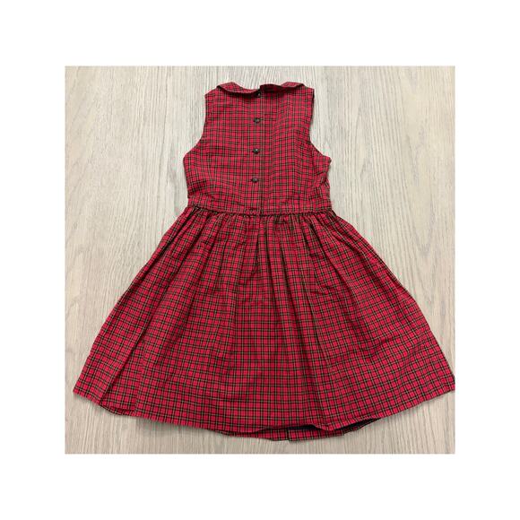 Polo Ralph Lauren Girls Red Plaid Sleeveless Dress Size 10 Holiday Classic - Picture 8 of 8